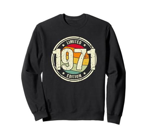 Retro 54 Años Nacido en 1971 Edición Limitada 54 Cumpleaños Sudadera