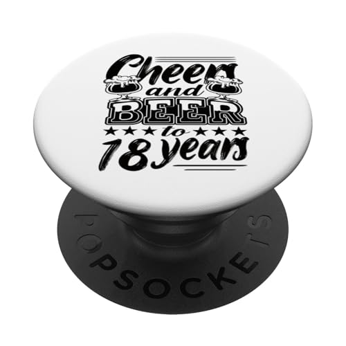 18 cumpleaños 18 cumpleaños hombre 18 cumpleaños papá PopSockets PopGrip Adhesivo