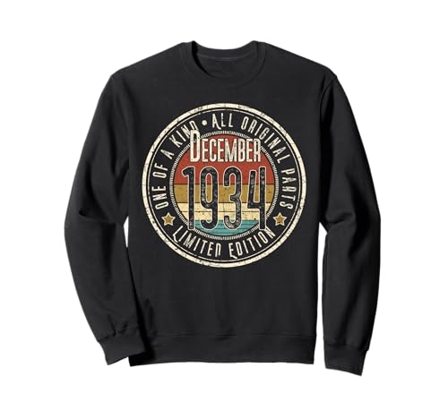 Edición Limitada Retro de diciembre de 1934 para 91 cumpleaños Sudadera