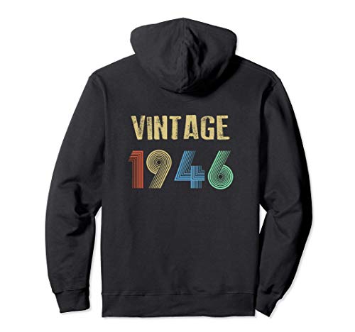 1946 cumpleaños vintage Sudadera con Capucha