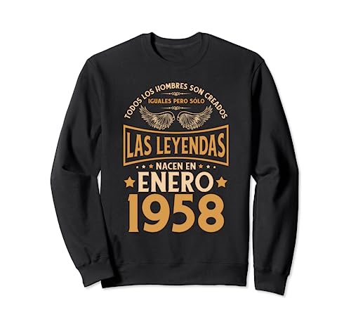 Cumpleaños Hombre Regalos Las Leyendas Enero 1958 Sudadera
