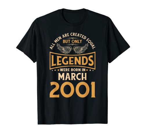 Las leyendas de cumpleaños nacieron en marzo de 2001. Camiseta