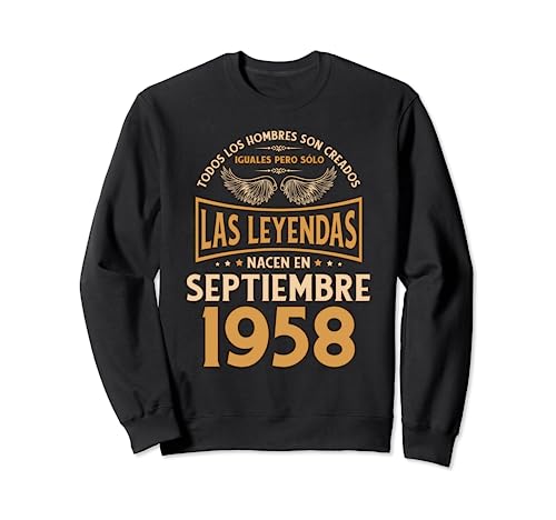 Cumpleaños Hombre Regalos Las Leyendas Septiembre 1958 Sudadera
