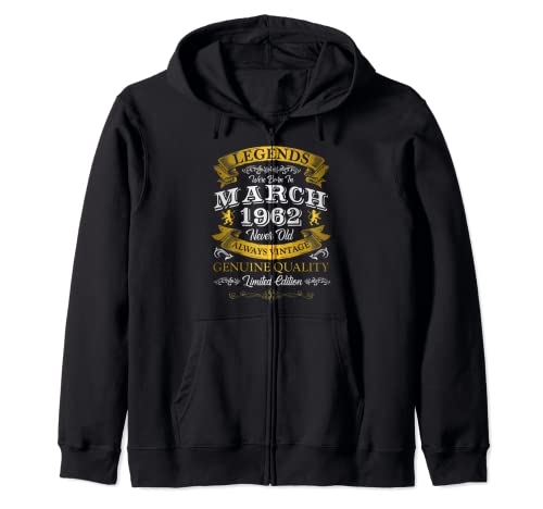 Las Leyendas Del Cumpleaños Nacieron En Marzo De 1962 - 60 Sudadera con Capucha