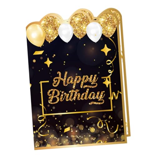 SOPOTUTU Tarjeta De Cumpleaños Libro De Firmas Grande Tarjeta Conmemorativa De Cumpleaños Libro De...