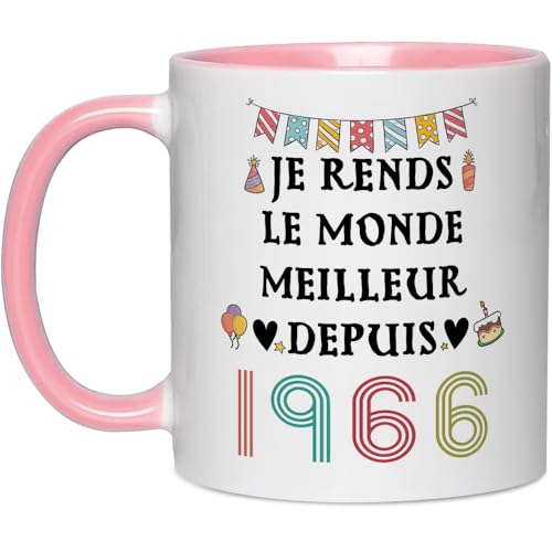 Fatbaby 1964 60 aniversario regalo para las mujeres para un mundo mejor taza de café