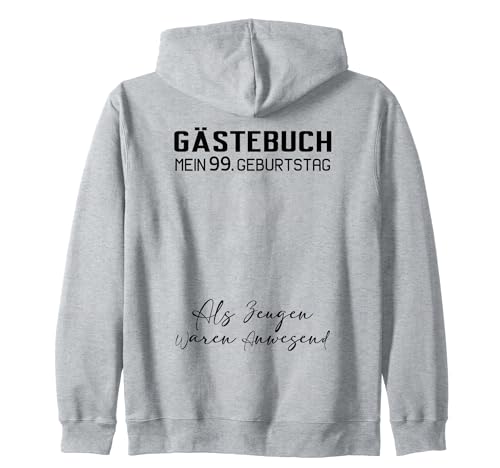 Gästebuch Mein 99. Geburtstag Libro de visitas Firma Sudadera con Capucha