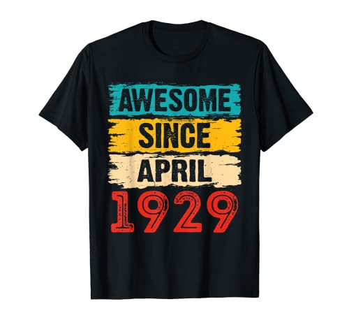 Regalos de 94 años impresionantes desde abril de 1929 para cumpleaños Camiseta