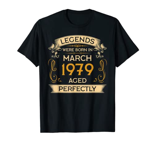 Legends were born marzo de 1979. Camiseta
