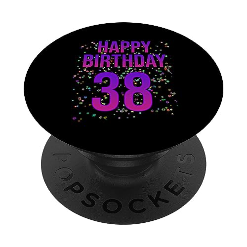 38 cumpleaños Divertido - Feliz 38 cumpleaños PopSockets PopGrip Adhesivo