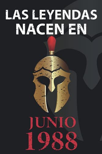 Las leyendas nacen en Junio 1988: Regalo de cumpleaños perfecto para hombre y mujer de 33 años I...