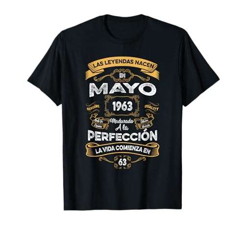 Vintage Mayo 1963 63 Años Siendo Increíble Diseño Retro Camiseta