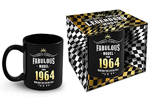 Bombo Taza de cumpleaños con año de nacimiento 1964