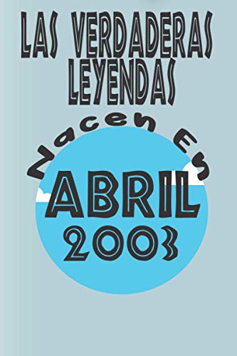 Las Verdaderas Leyendas Nacen En Abril 2003: Regalo de cumpleaños para niños nacidos en abril para...
