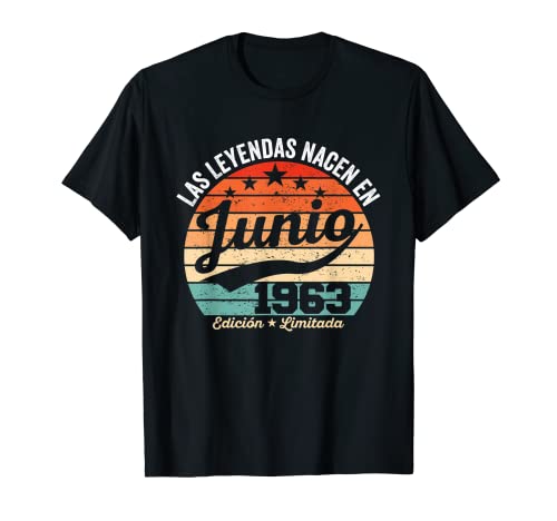 59 años Cumpleaños Las Leyendas nacen en Junio de 1963 Camiseta