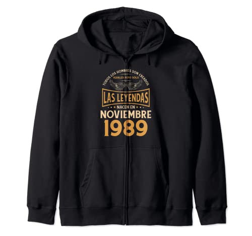 Cumpleaños Hombre Regalos Las Leyendas Noviembre 1989 Sudadera con Capucha