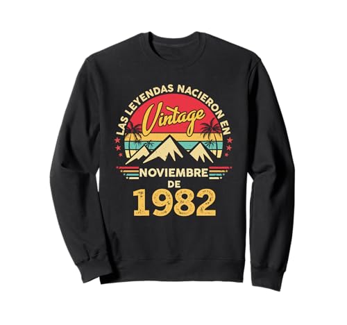 43 Años Cumpleaños Vintage Nacido En Noviembre 1982 Sudadera