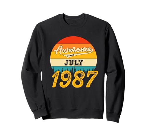 Impresionante Desde Julio 1987 Años Cumpleaños Sudadera