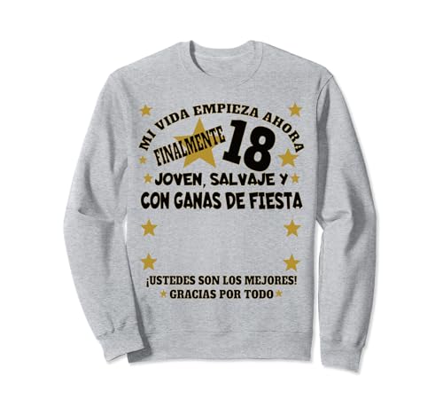 Libro de visitas del 18º cumpleaños para hombres y mujeres Sudadera