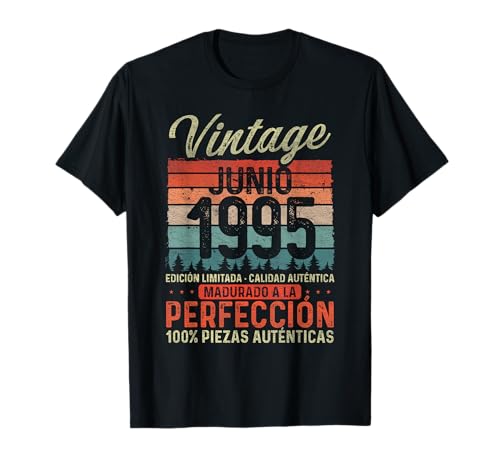 Junio 1995 Vintage Regalo 30 Años Cumpleaños Hombre Camiseta