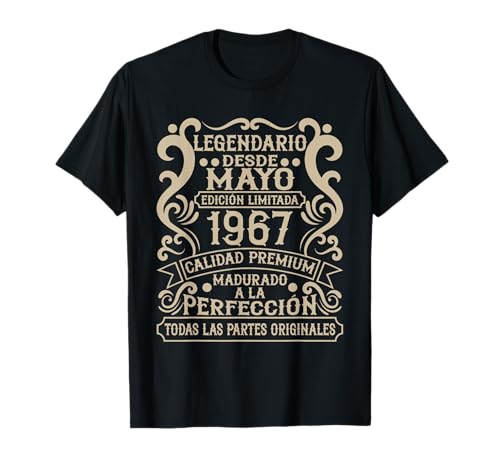 Legendario Desde Mayo 1967 - Cumpleaños 59 Años Camiseta
