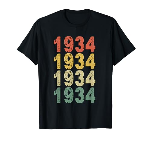1934 89 cumpleaños hombres regalos 89 cumpleaños Camiseta