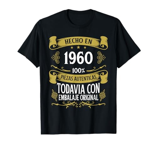 65 Cumpleaños Hombre 65 años Hecho En 1960 Regalos Camiseta