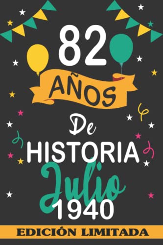 82 Años De Historia Julio 1940: 82 años. Libro de visitas, cuaderno, 110 páginas de...
