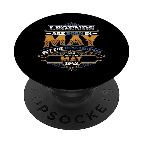 Las leyendas nacen en mayo de 1942 Cumpleaños 82 para mujer PopSockets PopGrip Intercambiable