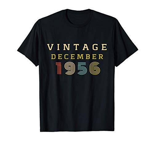 Regalo de cumpleaños de 64 años Cosecha 1956 Diciembre Camiseta