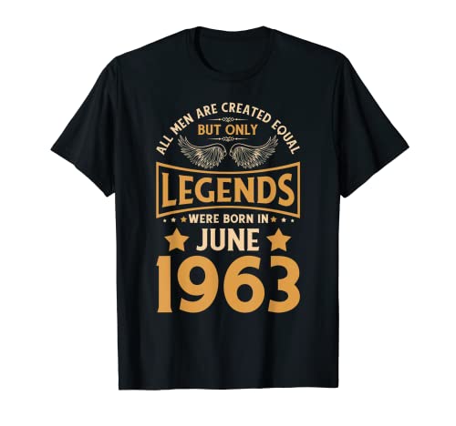 Las leyendas de cumpleaños nacieron en junio de 1963. Camiseta