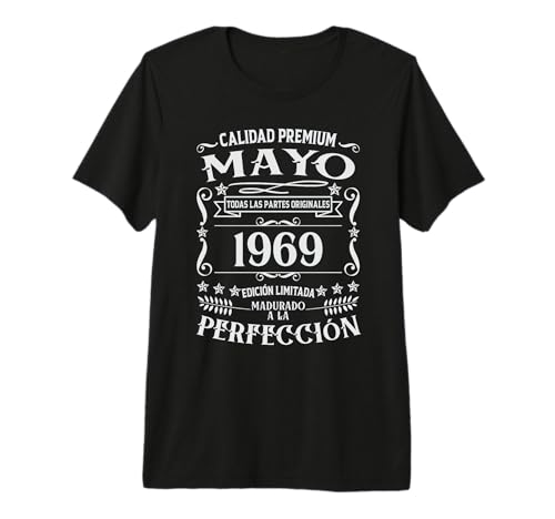 56 cumpleaños Nacido en Mayo de 1969 Vintage 56 años Camiseta Premium