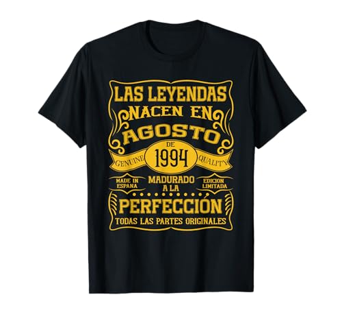 31 años Cumpleaños Las Leyendas nacen en Agosto de 1994 Camiseta