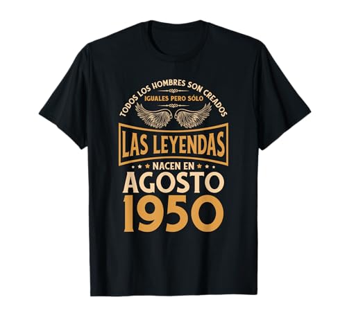 Cumpleaños Hombre Regalos Las Leyendas Agosto 1950 Camiseta