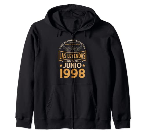 Cumpleaños Hombre Regalos Las Leyendas Junio 1998 Sudadera con Capucha