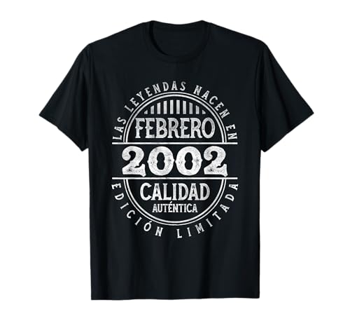 Las Leyendas nacen en Febrero de 2002 - 24 Años Cumpleaños Camiseta