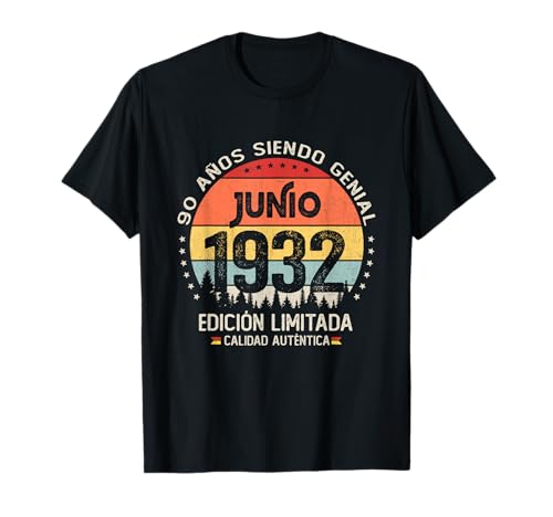 90 años Cumpleaños Las Leyendas nacen en Junio de 1932 Camiseta