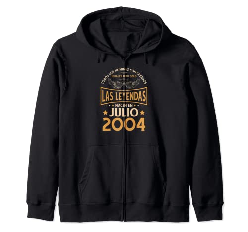 Cumpleaños Hombre Regalos Las Leyendas Julio 2004 Sudadera con Capucha