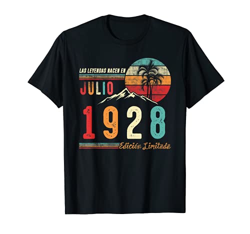 Las Leyendas Nacen en Julio 1928 94 cumpleaños Hombre Regalo Camiseta