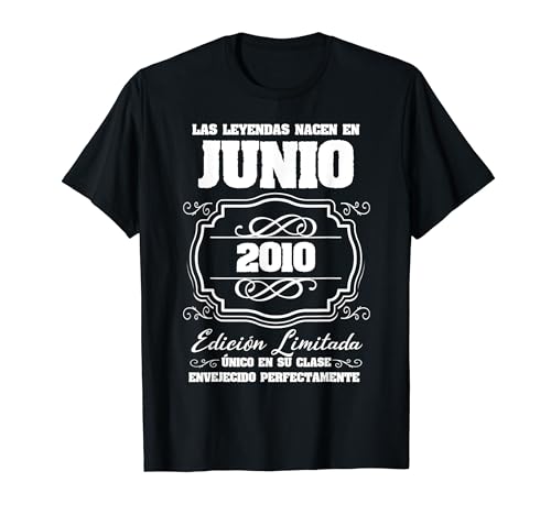 Las Leyendas nacen en Junio 2010 11 cumpleaños Camiseta