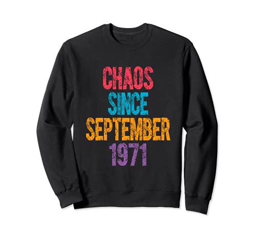 50 Cumpleaños - Septiembre 1971 Vintage Sudadera