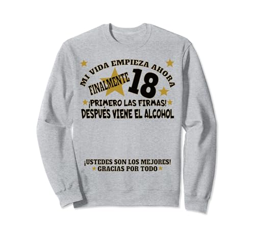 Libro de visitas del 18º cumpleaños para hombres y mujeres Sudadera