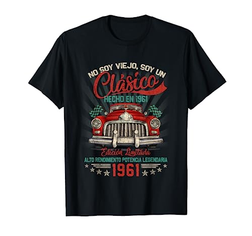 Clásico Hecho En 1961 Cumpleaños 62 Años Camiseta