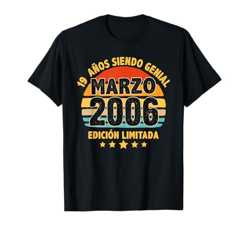 Marzo 2006 19 Años Hombre Cumpleaños Regalo Marzo 2006 Camiseta