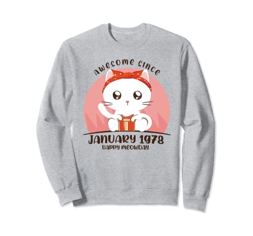 45 años Cumpleaños - Enero de 1978 Anime japonés Sudadera