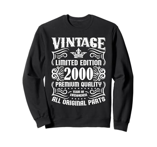 Vintage 2000 - Camiseta para Hombre, edición Limitada, cumpleaños 2000 Sudadera