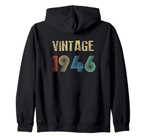 1946 cumpleaños vintage Sudadera con Capucha