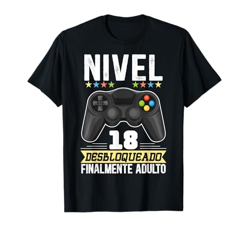 18 Años Regalo De Cumpleaños Chico Humor Chica Gamer Camiseta