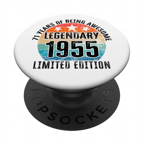 Legendario Desde 1955 Edición Limitada 71 cumpleaños PopSockets PopGrip Adhesivo