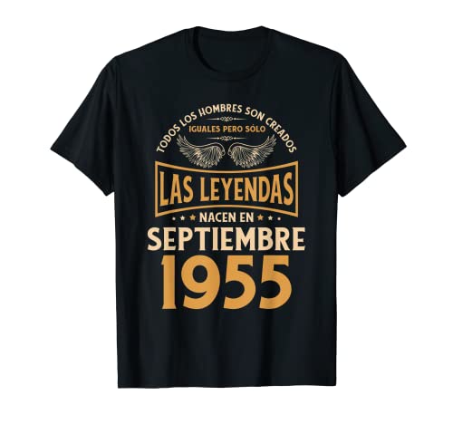 Cumpleaños Hombre Regalos Las Leyendas Septiembre 1955 Camiseta